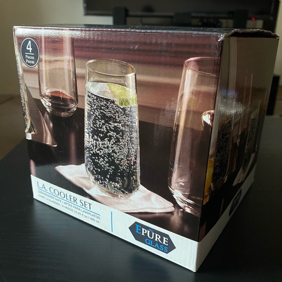 4 Glass Cups - Picture 1 of 2